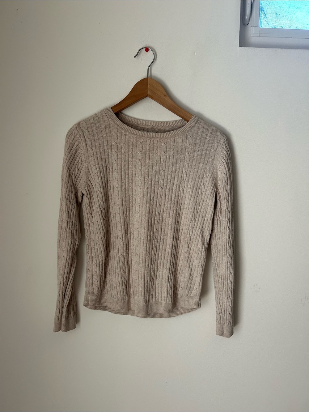croft & barrow Cable Knit Crewneck Sweater